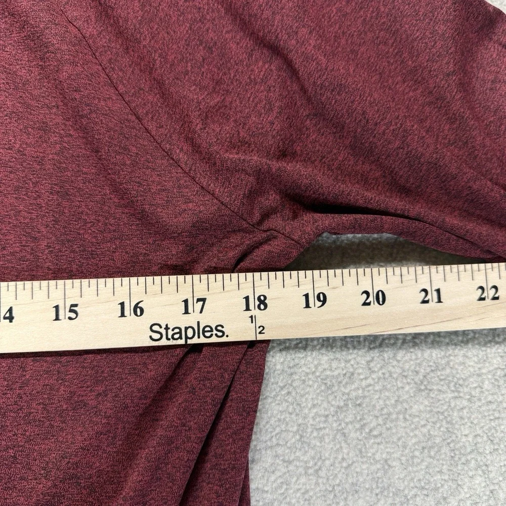 The North Face Men's FlashDry Long Sleeve Performance Shirt Red Heather